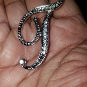 Elegant Silver Initial Pendant